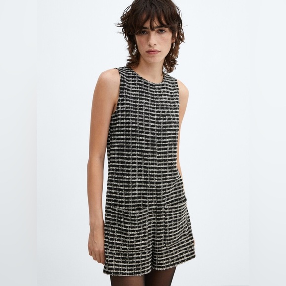 MANGO
Women's Pocket Detail Short Tweed Jumpsuit Size Medium - Picture 6 of 15